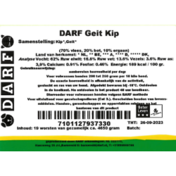 DARF Geit/Kip KVV (4,65kg)