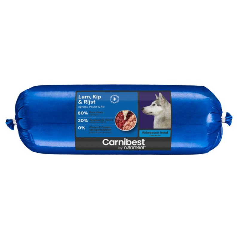 Carnibest Lam Kip & Rijst 1 kg – Hypoallergene KVV Carnibest Lam Kip & Rijst 1 kg – Hypoallergene KVV
