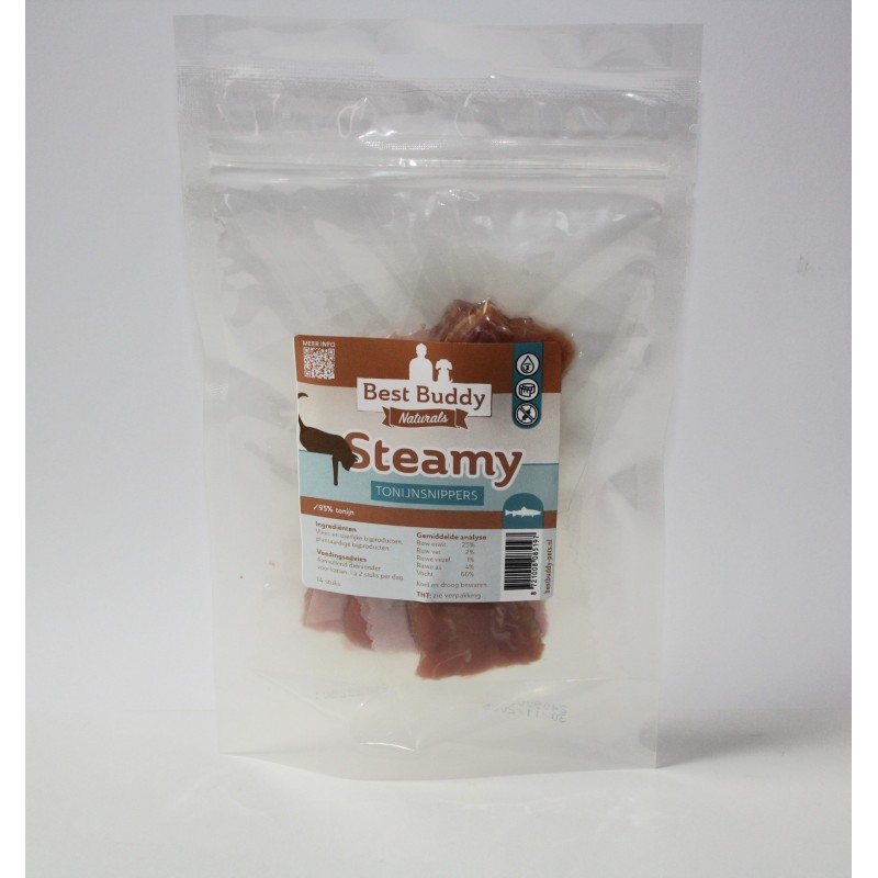 Best Buddy Steamy Tonijnsnippers – Gezonde Gestoomde Tonijn Snack voor Katten