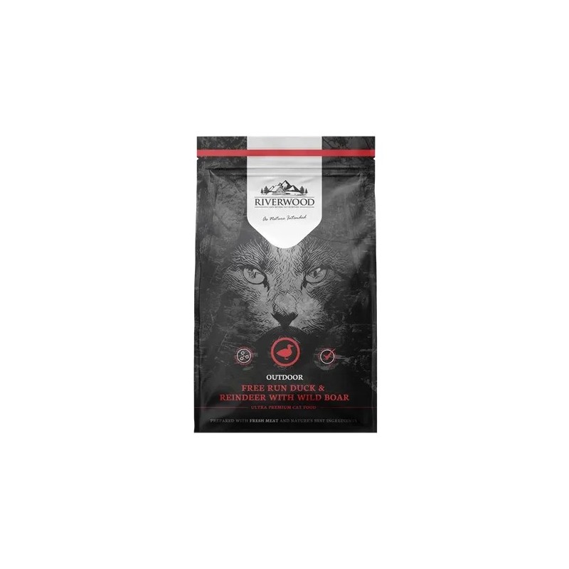 Riverwood Outdoor - Rendier & Eend met Everzwijn 2kg Riverwood Outdoor - Rendier & Eend met Everzwijn 2kg