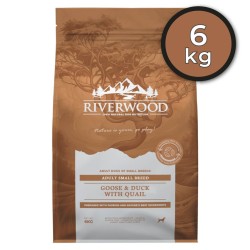 Riverwood Adult Small Breed Gans & Eend met Kwartel – 6 kg (NIEUW)