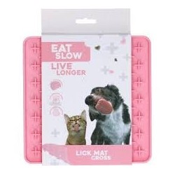 Eat Slow Live Longer Lick Mat Cross