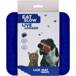 Eat Slow Live Longer Lick Mat Wave