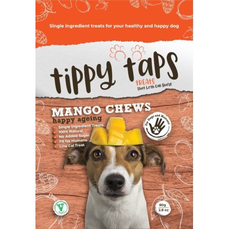 Tippy Taps Mango 80 g | Natuurlijke hondensnack