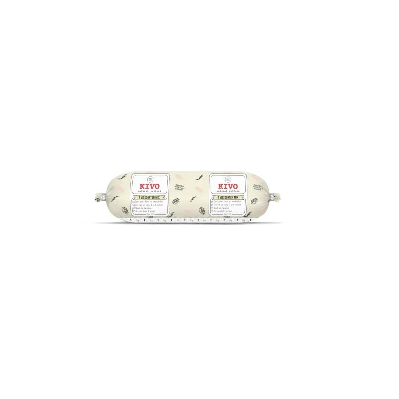KIVO - 4 Vissoorten mix 500gr KIVO - 4 Vissoorten mix 500gr