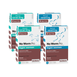 Emax No Worm Pro  hond vanaf 2 weken oud van 5 tot 75 kg 4 Tabletten