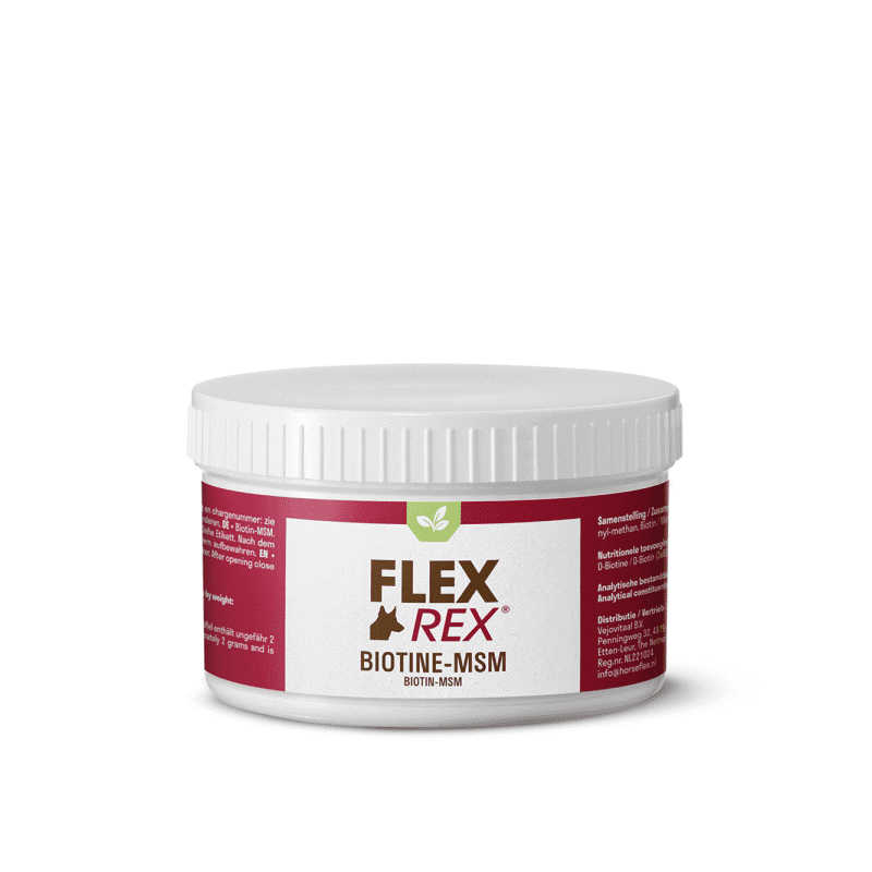 FlexRex Biotine-MSM 150 g voor Honden | Gezonde Huid, Vacht & Nagels