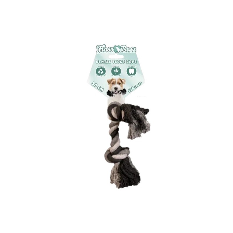 Floss Toss Dental Rope 2 Knot 30 cm Floss Toss Dental Rope 2 Knot 30 cm
