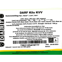DARF KVV Natuur 10x1kg – Complete KVV mix voor volwassen honden
