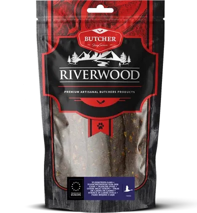 Riverwood  Vleesstrips Ree 150 gram