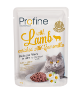 Profine Kattenpouches voor gesteriliseerde katten filet in jelly met LAM